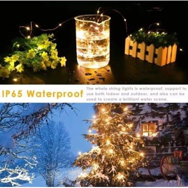 ZIKVIK 30 Meter 300LEDs Waterproof 8Modes USB Copper Wire String Fairy Light with Remote | Suitable for Home & Outdoor Decoration, Diwali, Christmas, Ramadan, Wedding, Party, Festival