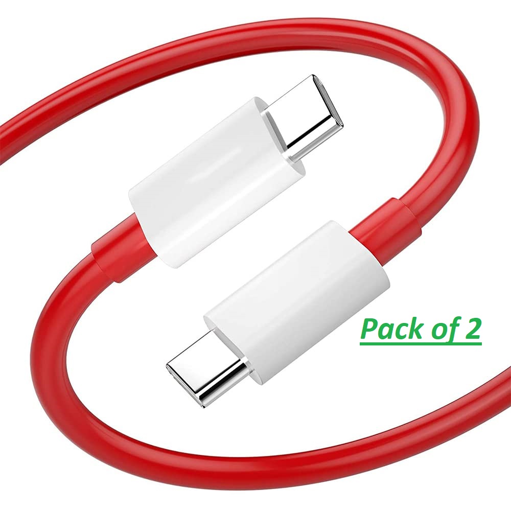 Type-C To Type-C Cable (Pack of 2) 65W Compatible With Smartphone(Oneplus 9 Pro 9 8T) Fast Charging 6.5A Warp Charge Usb C To Usb C,1 Mtr Super Fast Charging Cord Compatible With S21 S21 Ultra Fold Type-C To Type-C Cable (Pack of 2) 65W Compatible With Smartphone(Oneplus 9 Pro 9 8T) Fast Charging 6.5A Warp Charge Usb C To Usb C,1 Mtr Super Fast Charging Cord Compatible With S21 S21 Ultra Fold