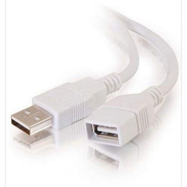 TERABYTE 1.5 Meter USB Extension Cable USB to USB 3.0 Data Transfer Cord Male to Female Extension USB Cable (Extend USB Port, White)