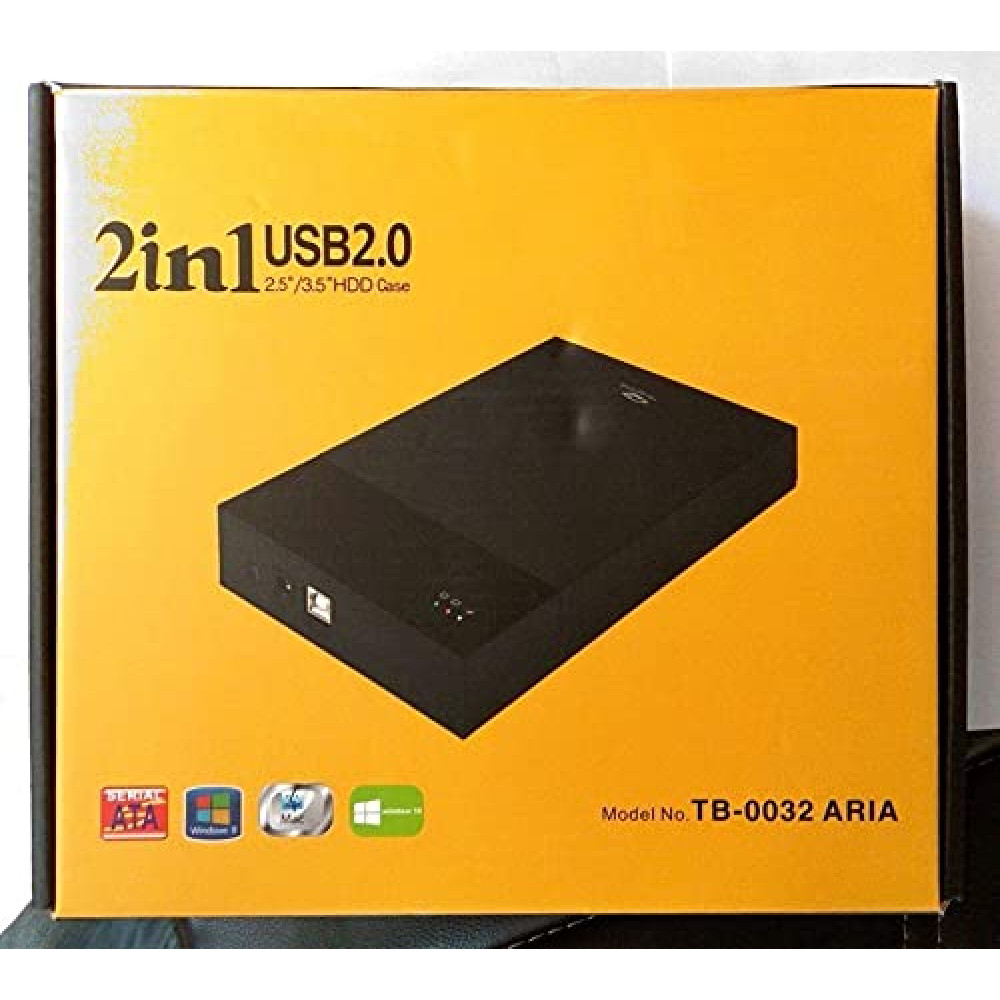 TERABYTE 2in1 USB 2.0 External Hard Drive Casing for 2.5" & 3.5" Sata Hard Drives Dual 2.5 inch and 3.5 inch HDD Enclosure,Black (Use for Desktop Only)
TERABYTE 2in1 USB 2.0 External Hard Drive Casing for 2.5" & 3.5" Sata Hard Drives Dual 2.5 inch and 3.5 inch HDD Enclosure,Black (Use for Desktop Only)