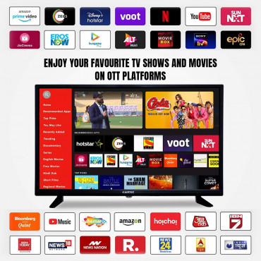 zikvik LED TV 102 cms (40 inches) HD Ready Smart LED TV 40ZIKSM (Black) (2022 Model) 1 Year Warranty