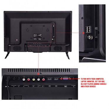 zikvik LED TV 102 cms (40 inches) HD Ready Smart LED TV 40ZIKSM (Black) (2022 Model) 1 Year Warranty