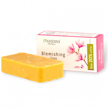 Nandini Herbal Blemishing Soap Enriched With Sandalwood Oil for Man & Women, 30gm. (Pack of 4)  (10 x 30g)
