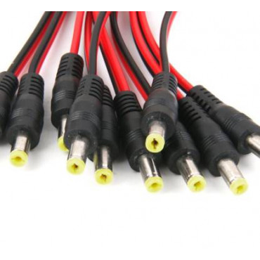 DC Connector Cable for CCTV Camera Pack of (100)
