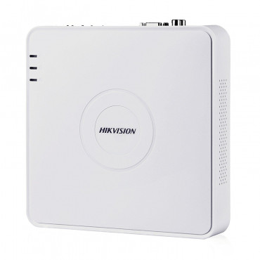 HIKVISION 8CH ECO Series Wired DS-7A08HGHI-F1/N ECO (720P/1080P) Turbo HD Fibre Body- Mini DVR, White
