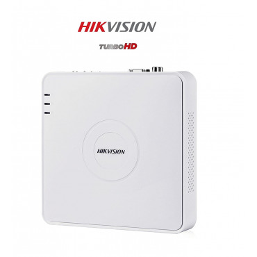 HIKVISION 8CH ECO Series Wired DS-7A08HGHI-F1/N ECO (720P/1080P) Turbo HD Fibre Body- Mini DVR, White
