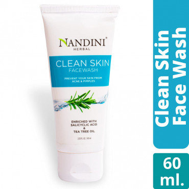 Nandini Clean Skin Face Wash, 60ml. (Pack of 1)
