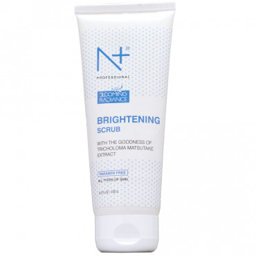 N Plus Professional Blooming Radiance Brightening Scrub, With the goodness of Tricholoma Matsutake Extract.100ml. (Pack of 1)
