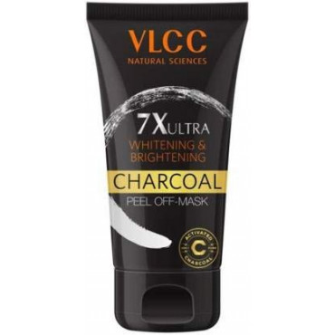 VLCC 7X Ultra Whitening and Brightening Charcoal Peel Off Mask, 100g
